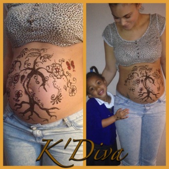 K'Diva Baby Bump Painting